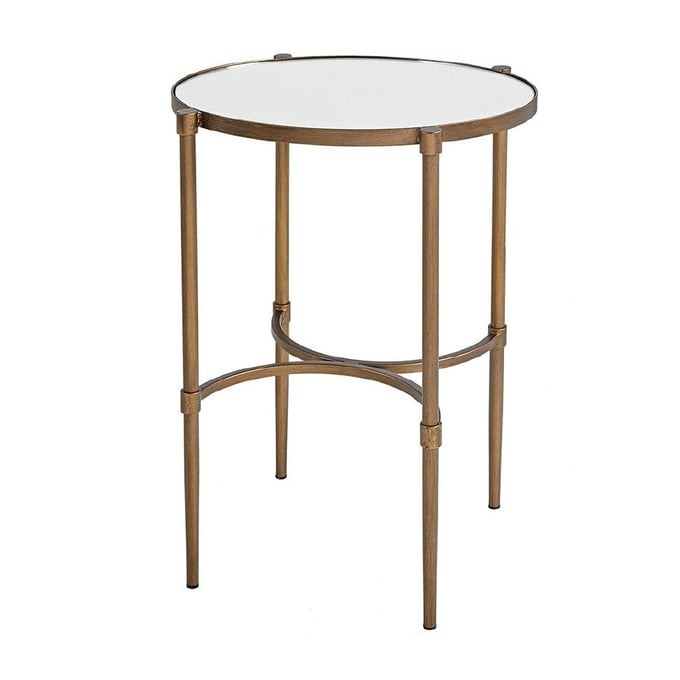 Olliix Martha Stewart Lia Antique Bronze Oval Accent Table OLIX-MT120-0025