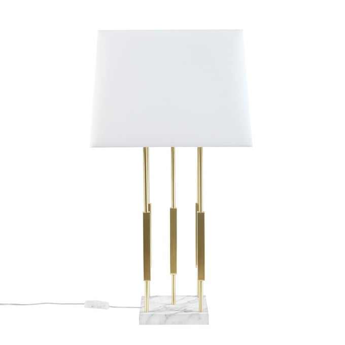 Olliix Martha Stewart Doyer Gold White Metal Table Lamp OLIX-MT153-0068