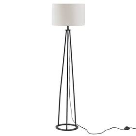 Olliix Martha Stewart Clyde Black Metal Tripod 60 Inch Floor Lamp