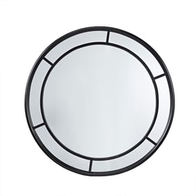 Olliix Martha Stewart Katonah Black Round 36 Inch Wall Mirror