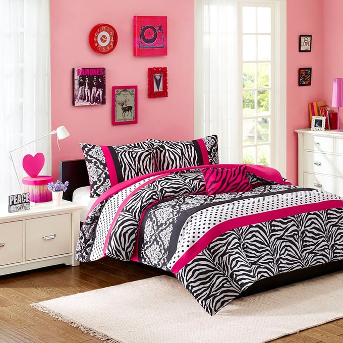 Olliix Mi Zone Reagan Pink Full Queen Comforter Set OLIX-MZ10-228