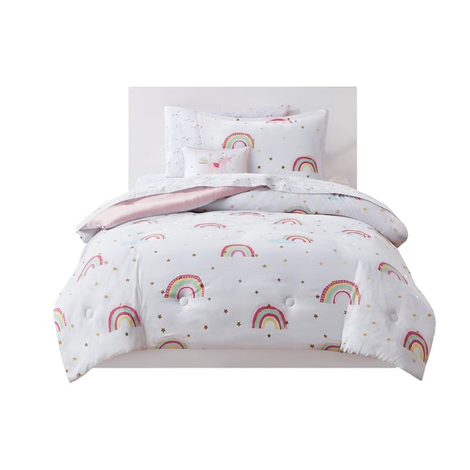 Olliix Mi Zone Kids Alicia White Twin Comforter Set OLIX-MZK10-263