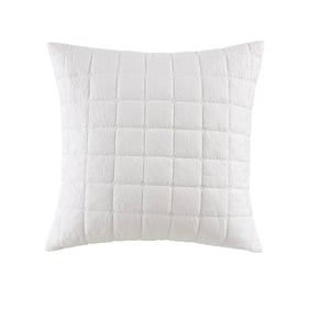 Olliix N Natori Cocoon White Quilt Top Euro Sham