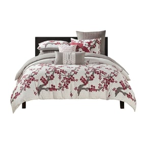 Olliix N Natori Cherry Blossom King Duvet Cover Mini Set