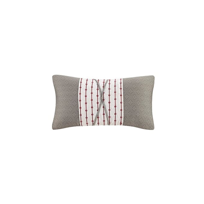 Olliix N Natori Cherry Blossom Grey Oblong Pillow OLIX-NS30-1827A