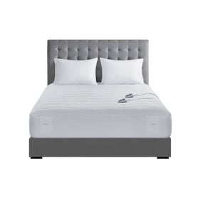 Olliix Serta Plush White Full Heated Mattress Pad