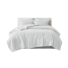 Olliix True North by Sleep Philosophy Laurie Ivory Full Queen Comforter Set