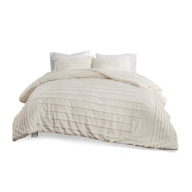 Olliix Urban Habitat Mercer Ivory Full Queen 3pc Comforter Set