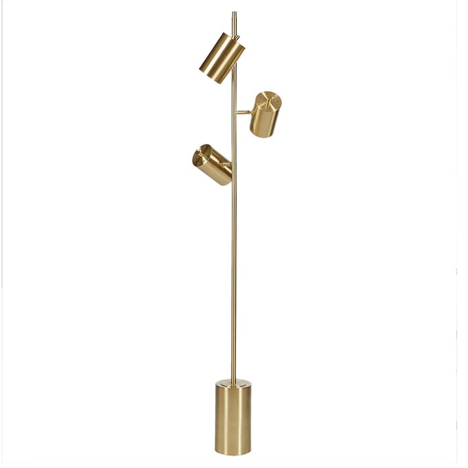 Olliix Urban Habitat Alta Gold 3 Light Metal Floor Lamp OLIX-UH154-0051