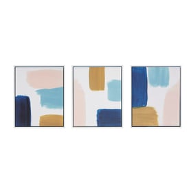 Olliix Urban Habitat Wandering Strokes Abstract Framed Canvas 3pc Wall Art ...