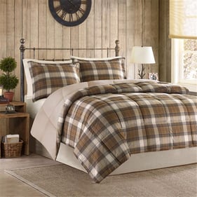 Olliix Woolrich Lumberjack Twin Reverse Down Alternative Comforter Set