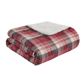 Olliix Woolrich Tasha Red Oversized Sofstpun Down Alternative Throw