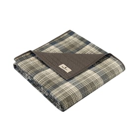 Olliix Woolrich Tasha Taupe Quilted Throw