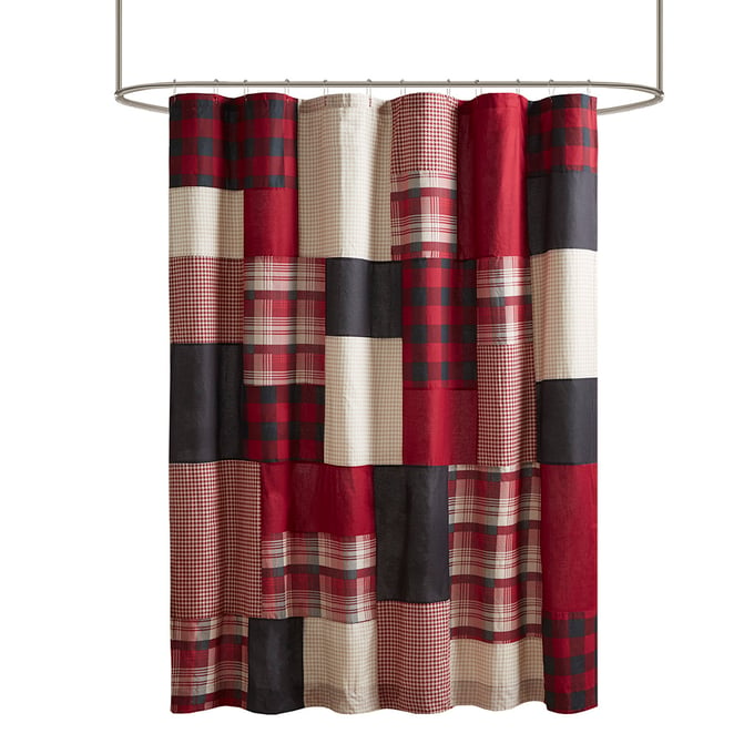 Olliix Woolrich SunSet Red Shower Curtain OLIX-WR70-1814