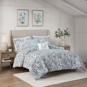 Olliix Madison Park Bonnie Blue Full Queen 5pc Comforter Set