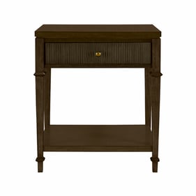 Olliix Martha Stewart Kenna Dark Coffee Nightstand