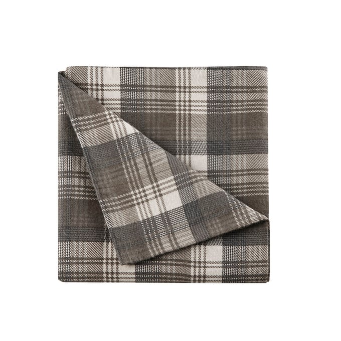 Olliix Woolrich Flannel Brown Plaid Cal King Sheet Set OLIX-WR20-1798