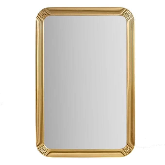 Olliix Madison Park Aurelia Gold Rounded Rectangle Wall Mirror OLIX-MP95F-0359