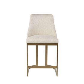 Olliix Madison Park Bryce Cream Upholstered Counter Stool