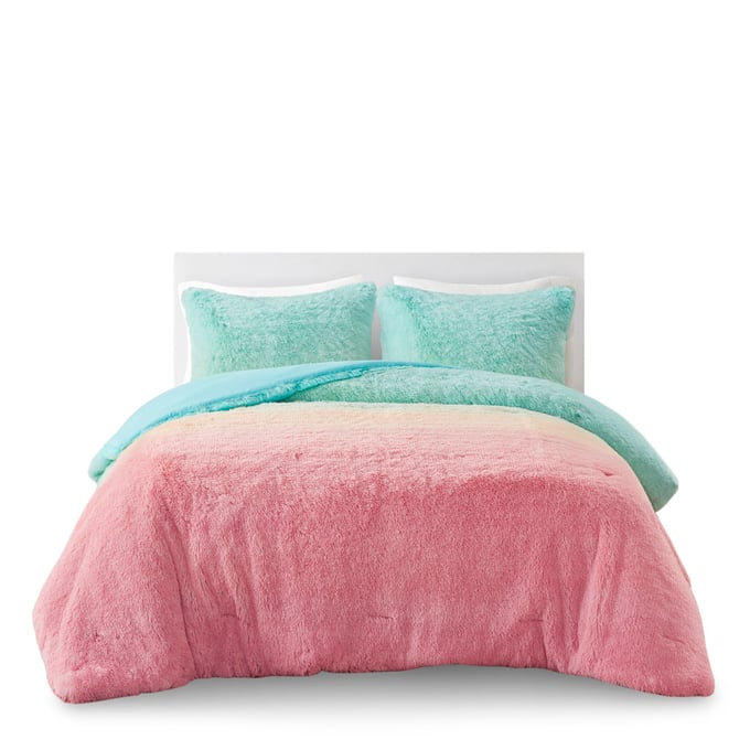 Olliix Mi Zone Primrose Aqua Full Queen Comforter Set OLIX-MZ10-0649