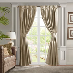 Olliix Croscill Classics Avignon Champagne Single Pleat Curtain Panel with ...