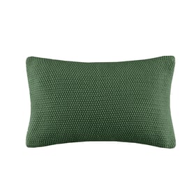 Olliix INK IVY Bree Knit Green Oblong Pillow Cover