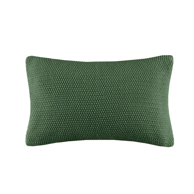 Olliix INK IVY Bree Knit Green Oblong Pillow Cover OLIX-II21-1303