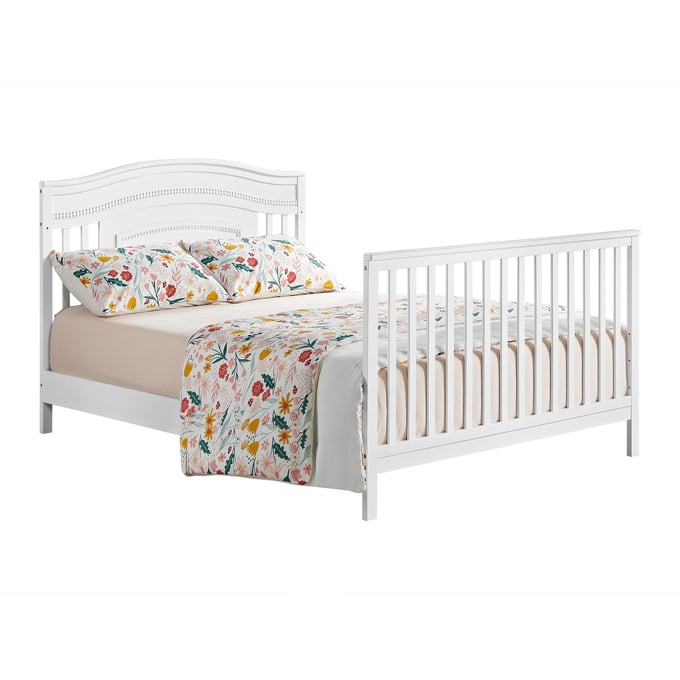 Oxford Baby Briella White Full Convertible Panel Bed OXFD-12611420-F-BED