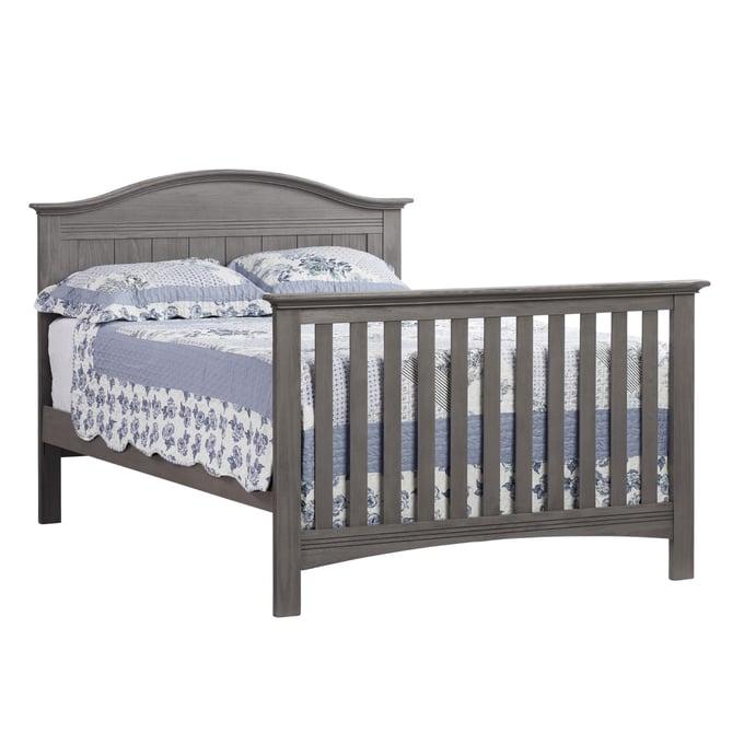 Oxford Soho Baby Chandler Graphite Gray Full Convertible Panel Bed OXFD-44088530-F-BED