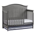 SOHO BABY Chandler Toddler Bed with Guard Rail, Graphite Gray