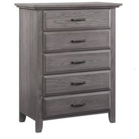 Oxford Soho Baby Chandler Graphite Gray 5 Drawer Dresser