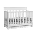 Oxford Baby Castle Hill 4-in-1 Convertible Crib, Barn White, GREENGUARD Gold Certified, Wooden Crib