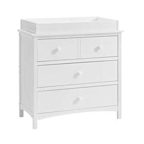 Oxford Baby Castle Hill Barn White 3 Drawer Dresser with Changing Topper