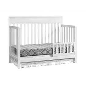 Oxford Baby Castle Hill Barn White Toddler Bed with Guard Rail