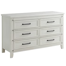 Oxford Soho Baby Ellison Rustic White 6 Drawer Dresser