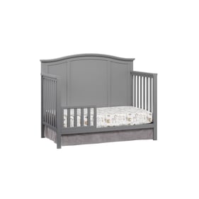 Oxford Baby Emerson Dove Gray Toddler Bed with Guard Rail