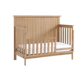 Oxford Soho Baby Everlee Honey Toddler Bed with Guardrail