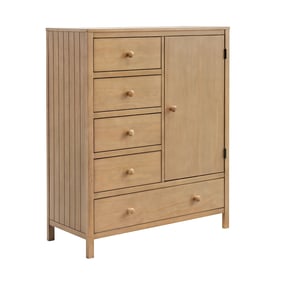 Oxford Soho Baby Everlee Honey Wardrobe Chest