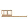 SOHO BABY Everlee Island Crib Toddler Guardrail In Honey Wood