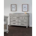 SOHO BABY Hampton 7 Dr Dresser with Changing Topper, Stone Wash