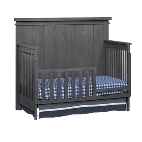 Oxford Soho Baby Hampton Canyon Gray Toddler Bed with Guard Rail