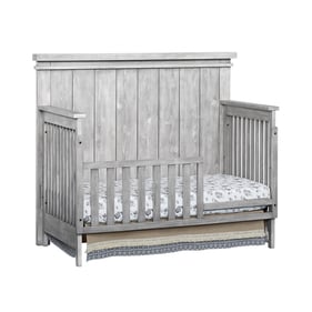 Oxford Soho Baby Hampton Stone Wash Toddler Bed with Guard Rail