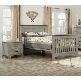 Oxford Soho Baby Hanover Oak Gray 2pc Kids Bedroom Set with Full Bed