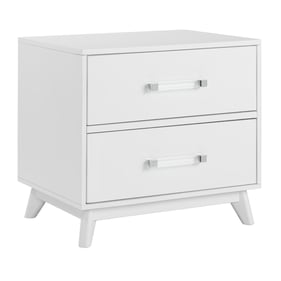 Oxford Holland White 2 Drawers Night Stand