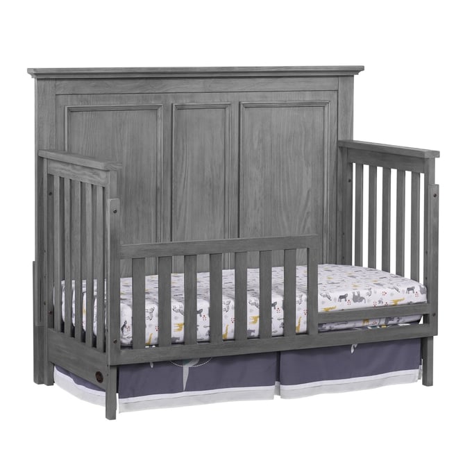 Oxford Baby Kenilworth Graphite Gray Toddler Bed with Guard Rail OXFD-21111530-22295530