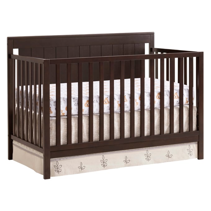 Oxford Baby Lazio Espresso 4 In 1 Convertible Crib OXFD-17711910