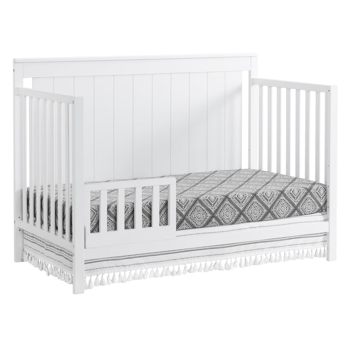 Oxford Baby Lazio Snow White 2pc Toddler Bed Set with Dresser Topper OXFD-1771155-KBR-S8