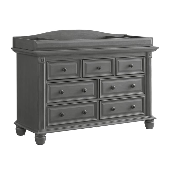 Oxford Baby London Lane Arctic Gray 7 Drawer Dresser with Changing Topper OXFD-11037210-11065210