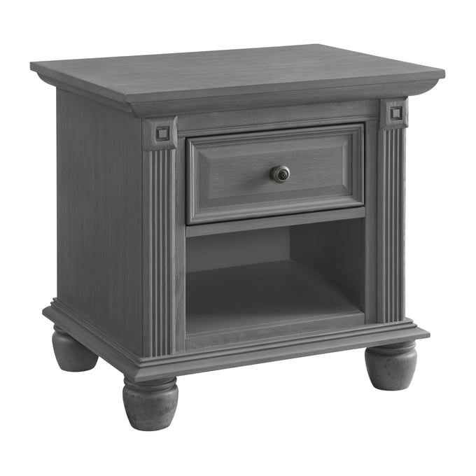 Oxford Baby London Lane Arctic Gray 1 Drawer Nightstand OXFD-11022210