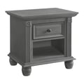 Oxford Baby London Lane 1-Drawer Nightstand, Arctic Gray